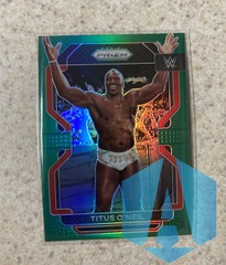 2022 WWE Panini Prizm Titus O’Neil Green Prizm #183